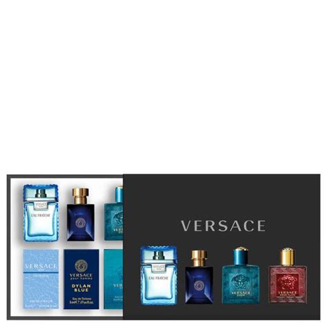 versace gifts & sets men mini set x 4|versace gift with purchase.